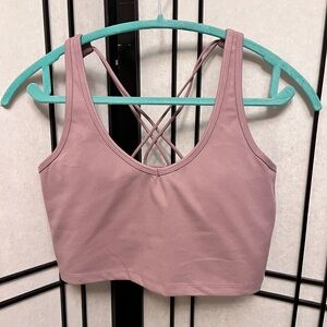 NWT Calvin Klein Performance Low Impact Sports Bra in Blush Color- size M